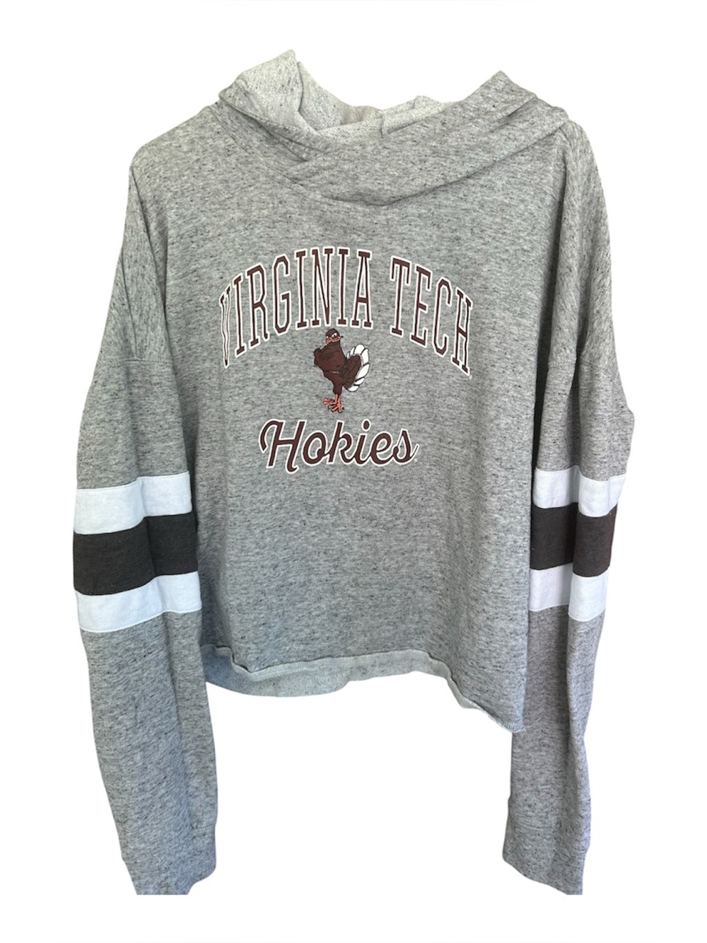 Virginia Tech Hokies Cropped Hoodie Sweatshirt Women’s Sz XXL College Sports